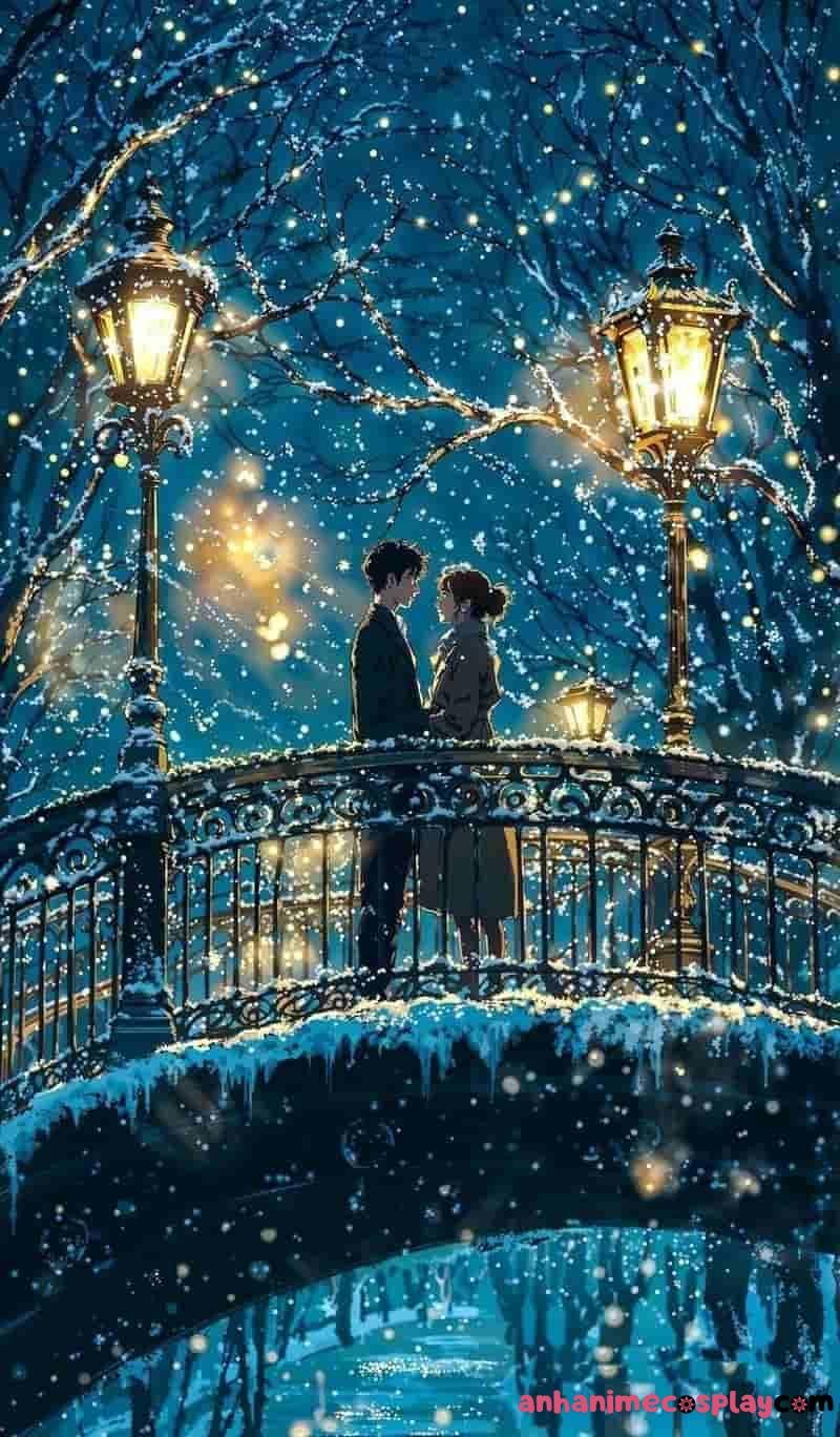 tuyết rơi anime đôi
